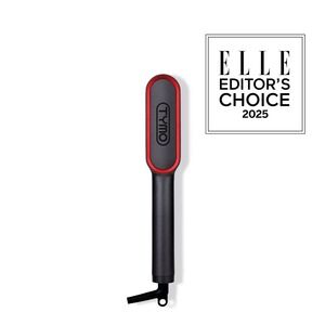 TYMO RING Hair Straightening Brush Black Red Ionic 3D Teeth‎ PTC Heat
